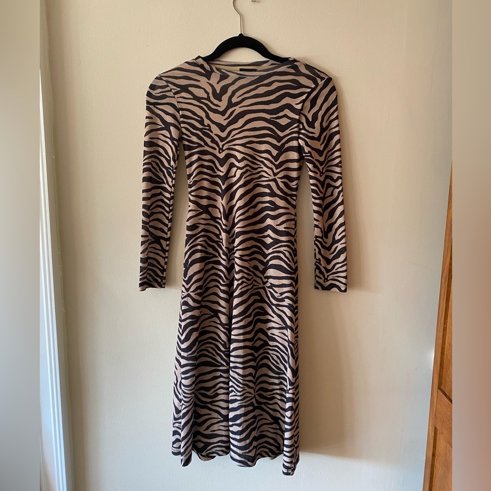 Junior Girls Bardot Tiger Print Dress